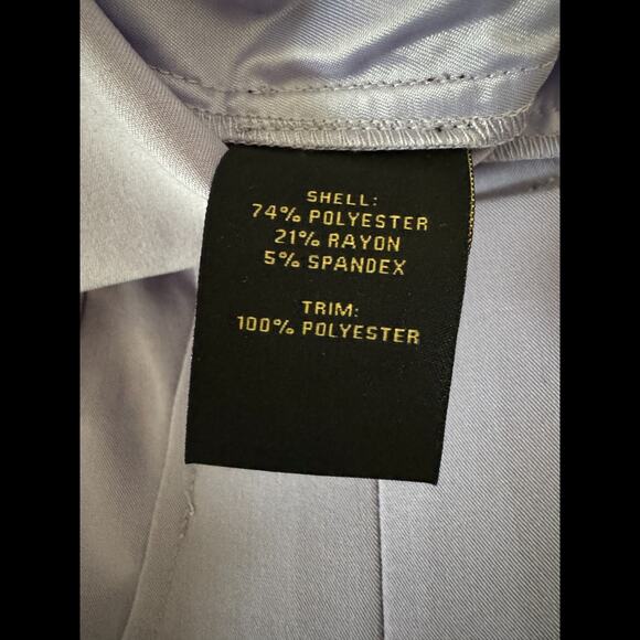 Kathy Ireland Womens Dress Pants Size 12 Wisteria Purple Wide Leg Career Slacks - Picture 8 of 11